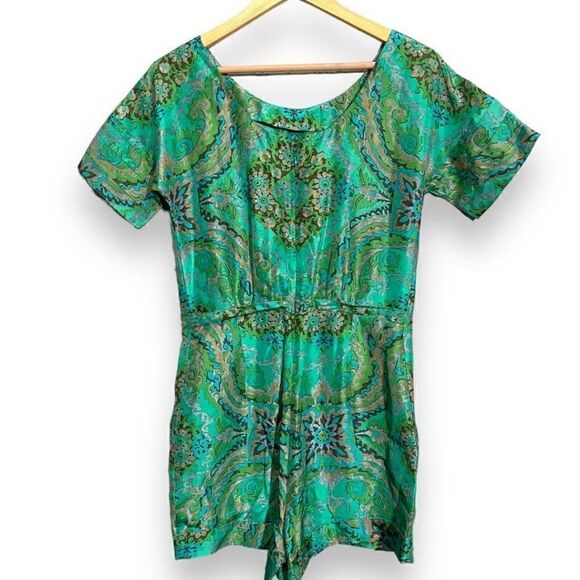 J. Crew Rare 100% Silk Casbah Romper - Picture 1 of 10